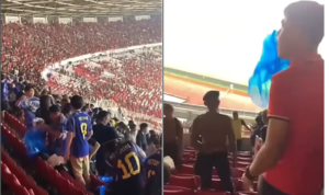Viral! Oknum Suporter Indonesia Olok-Olok Suporter Jepang yang Bersih-Bersih di GBK