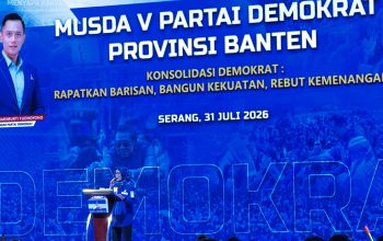Gemuruh Pembukaan Musda V Demokrat Banten, Teriakan “Iti Lanjutkan” Menggema di Aula Musda