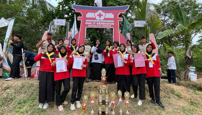 SMK IT Kesehatan Mathla’ul Anwar Kembali Raih Juara Umum JUMBARA Asik PMI Lebak 2026